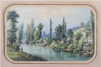 Les bords du Loir - Louis J. B. Moullin