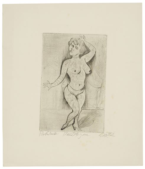 Maud Arizona ('Suleika, das tätowierte Wunder') by Otto Dix, 1922