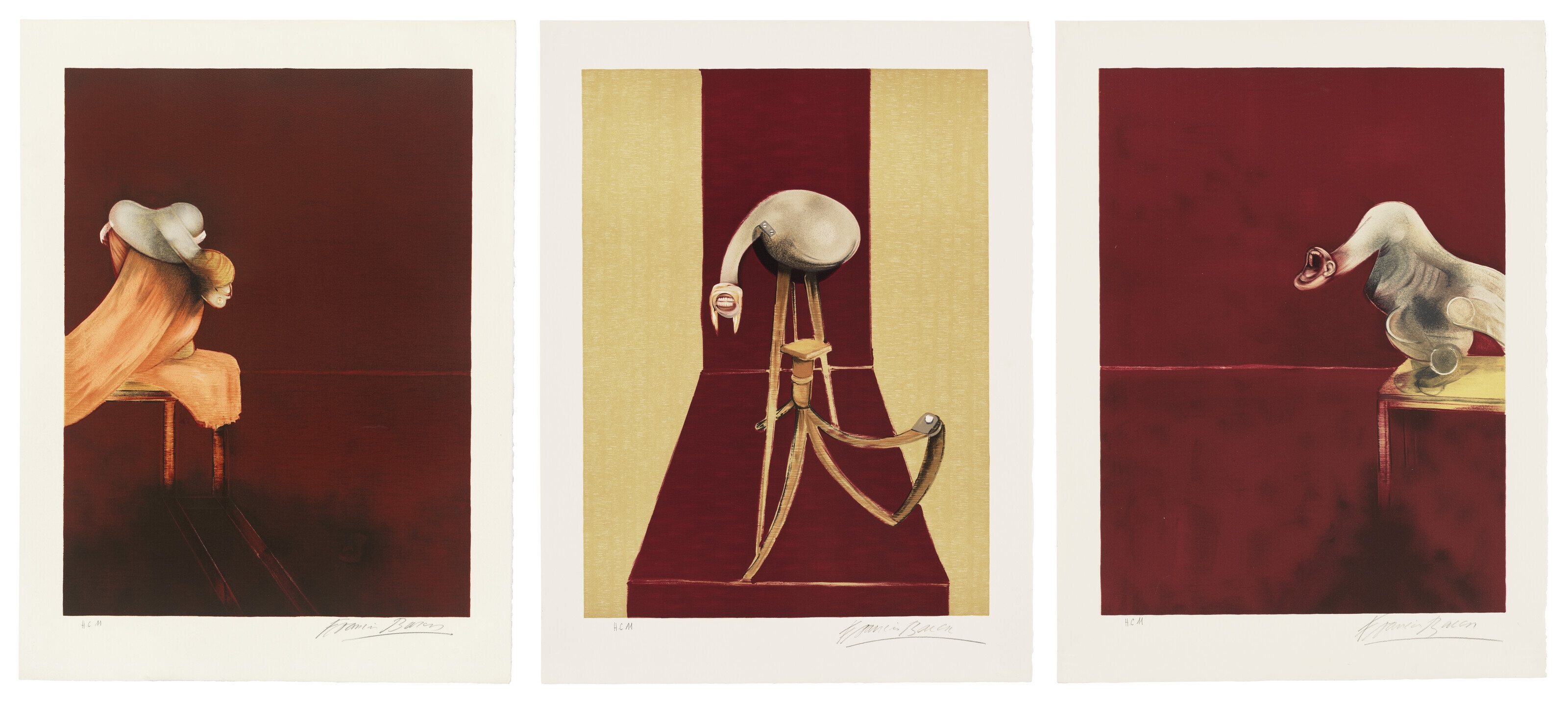 Francis Bacon | Second Version, Triptych 1944 (1944) | MutualArt