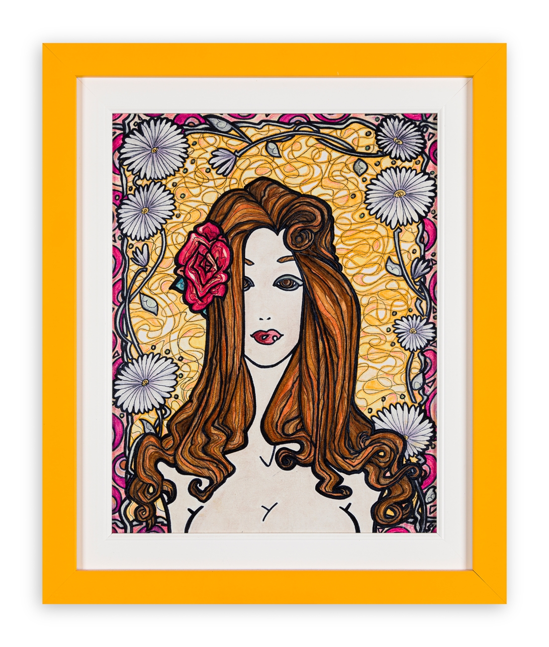 Artwork by Sara Scalco, My Girl, Made of mixed media