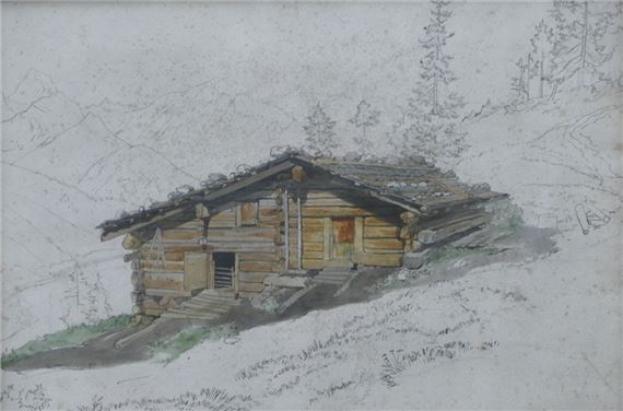 Almhütte by Carl Rottmann, um 1823