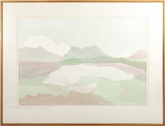 mountain landscape - Constance Quint Heller