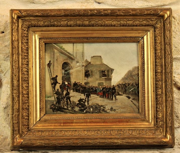 Tableau Toile Alphonse De Neuville - Un Cavalier - Déco Murale Prêt à Accrocher