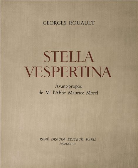 アート・デザイン・音楽 STELLA VESPERTINA es Rouault 1947 Georges Rouault | Stella Vespertina (1947) | MutualArt