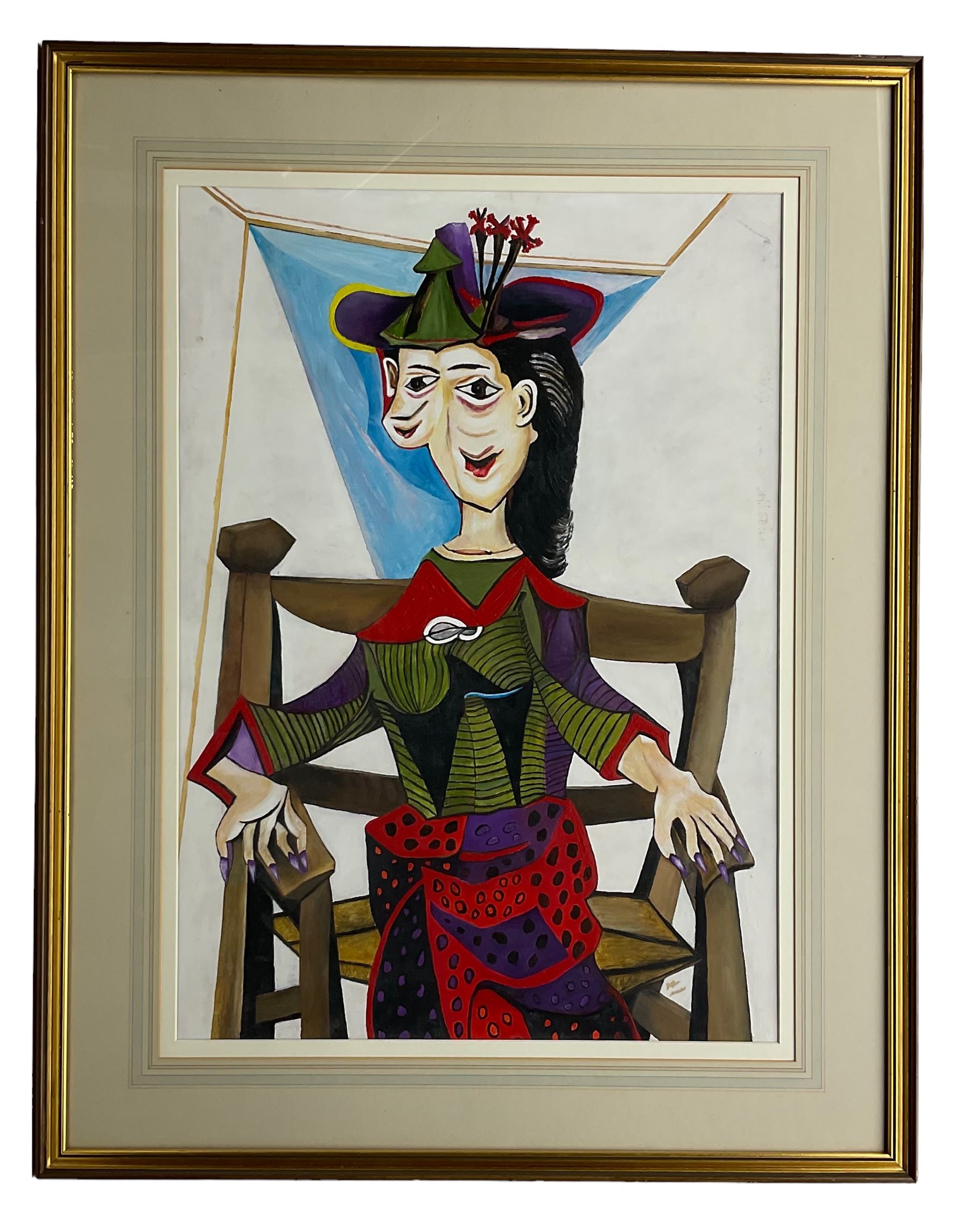 Artwork by Pablo Picasso, Dora Maar au Chat, Made of oil on board