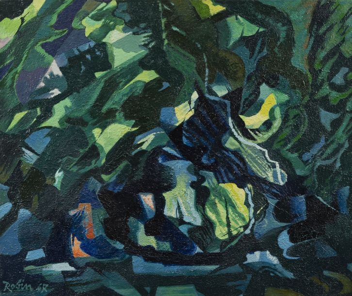 Artwork by Gabriel Robin, The fantastic forest II, 1967, Made of oil on canvas