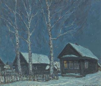 Moonlight at night - Valerian Formozov