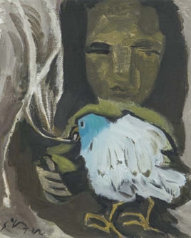 kazu-wakita-bird-and-girl-mutualart