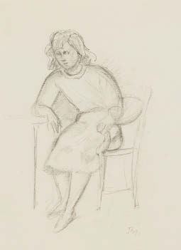 Balthus | Portrait de Jacqueline Matisse (1947) | MutualArt
