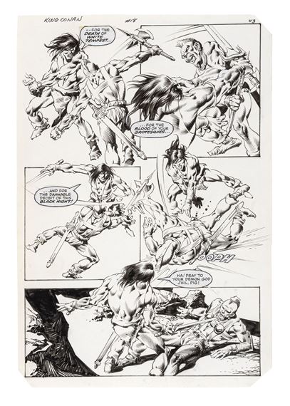 King Conan - The devil of Darfar, n. 18, page 43 by Rudy Nebres, 1983