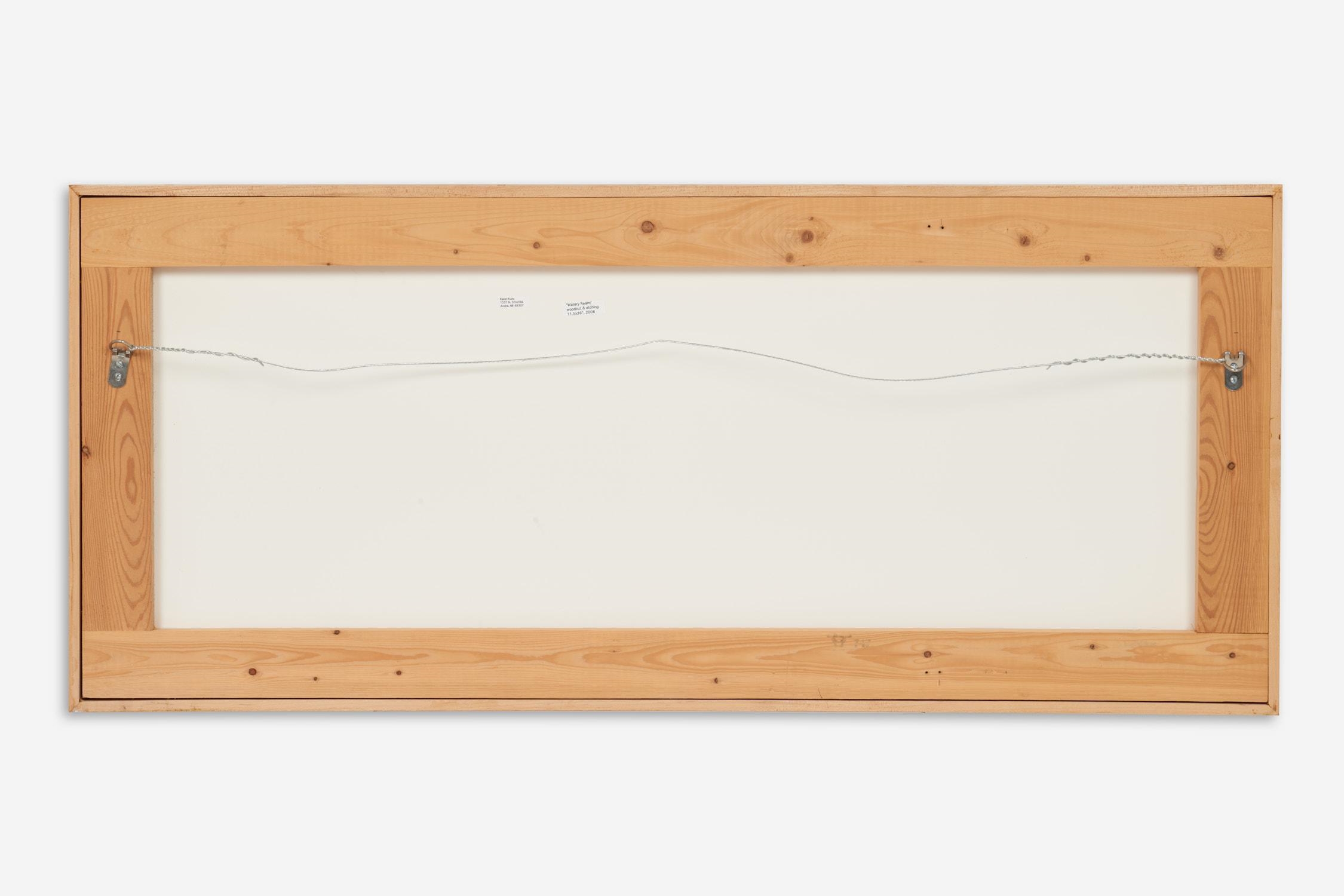 Artwork by Karen Kunc, Watery Realm, 2006, Made of Woodcut & etching on paper