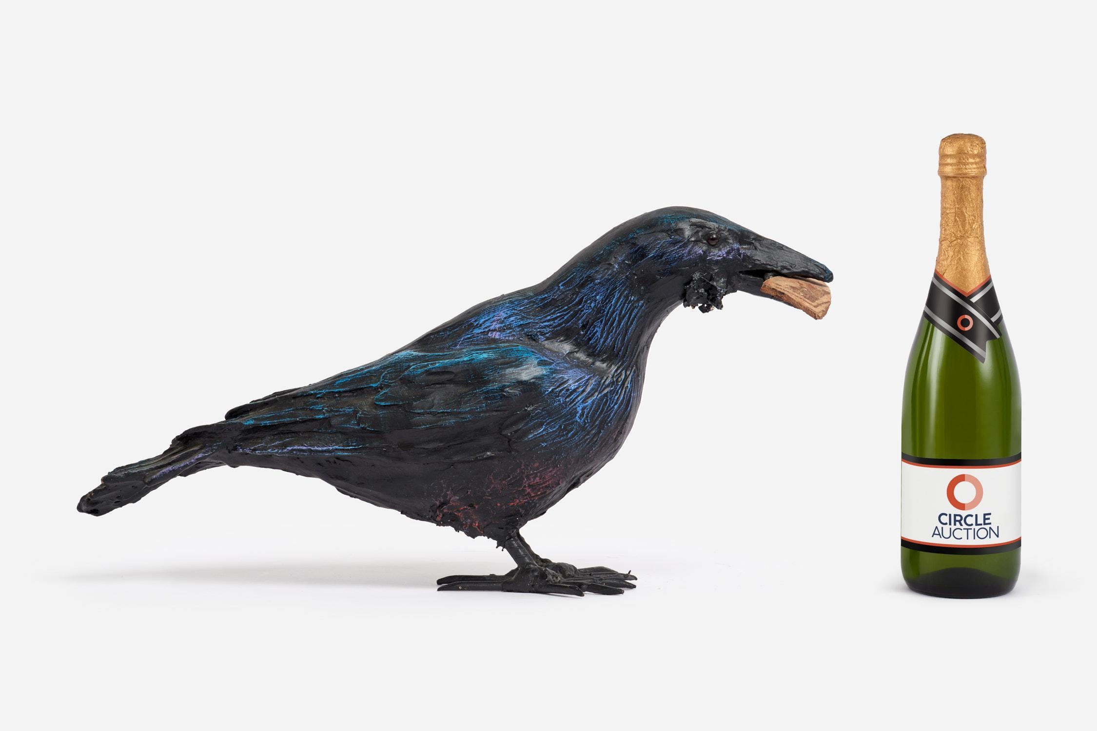 Bob Johnson | Raven with Pottery Shard (1995) | MutualArt