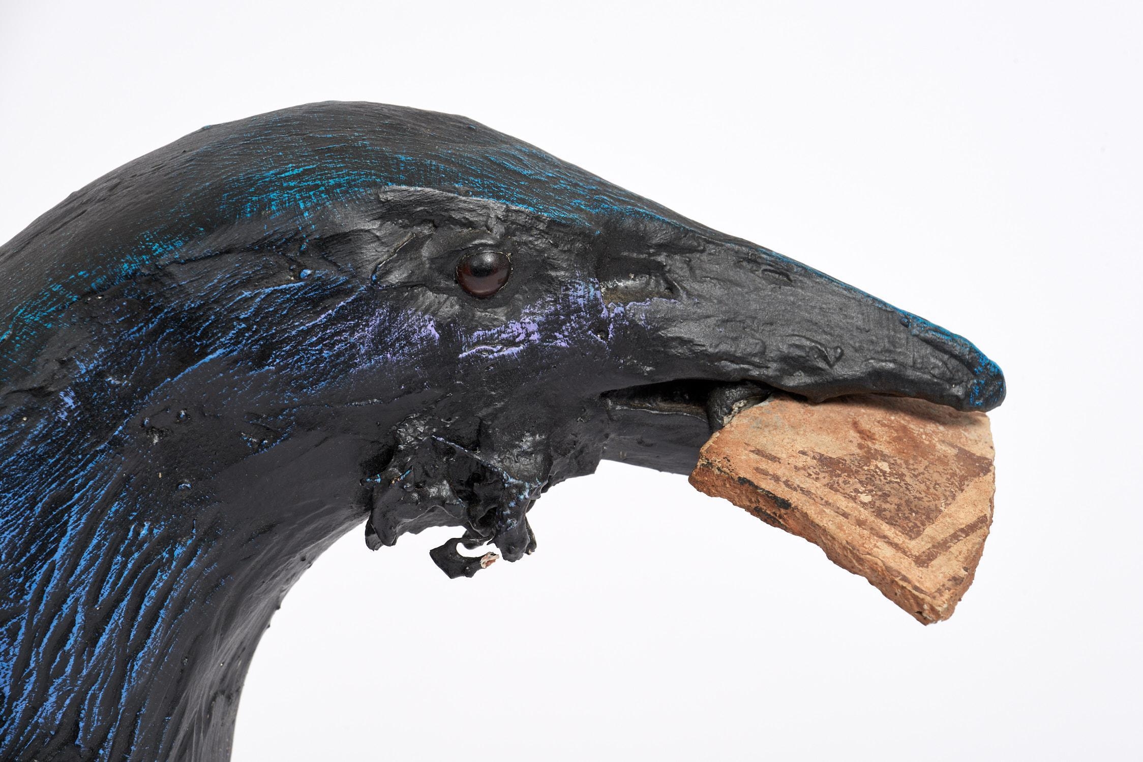 Bob Johnson | Raven with Pottery Shard (1995) | MutualArt