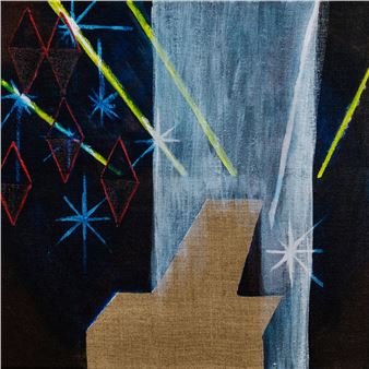 Dianne Hagen: Stars and light in a non happening lost space painted - Lumen Travo Gallery