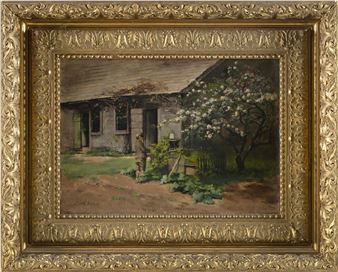 A young man tending a garden. - Edith M. W. Howes