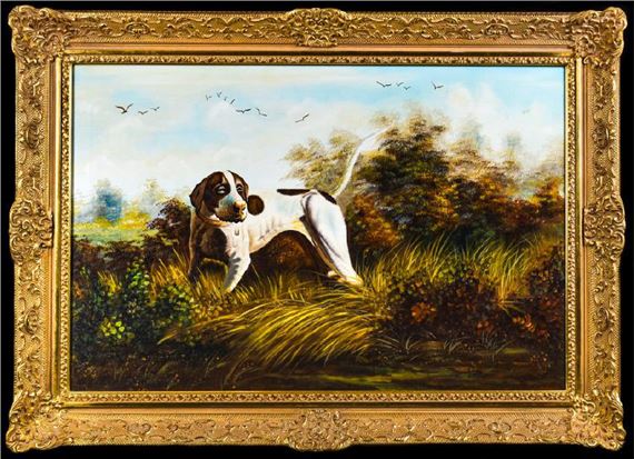 Hundmotiv by Clare Stokes