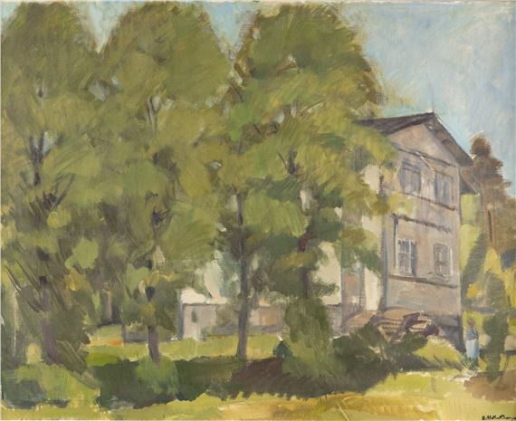 In the backyard by Ernst Mether-Borgström, 1948