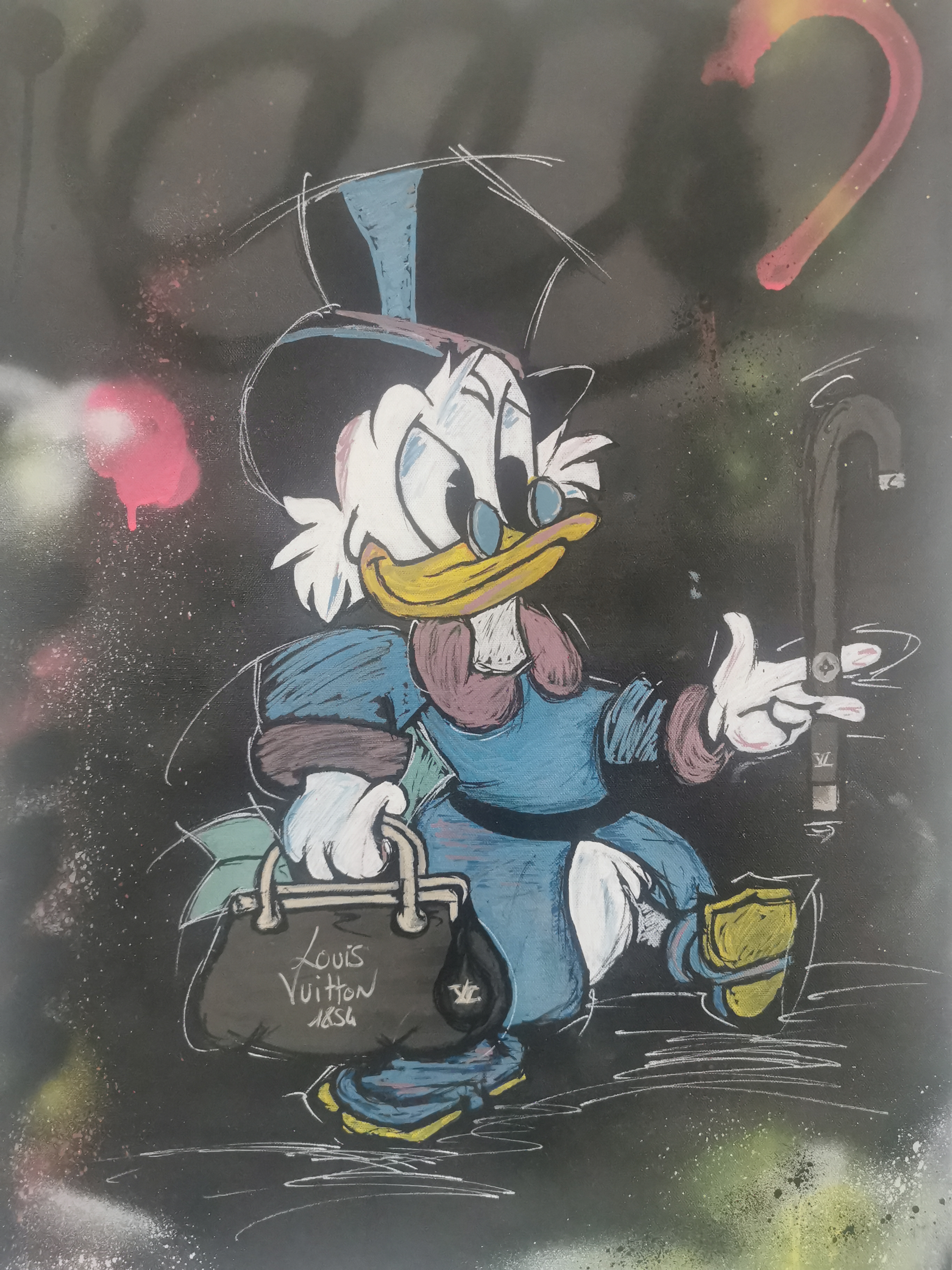 Artwork by Odart, Shopping Day, Made of mixed media on canvas