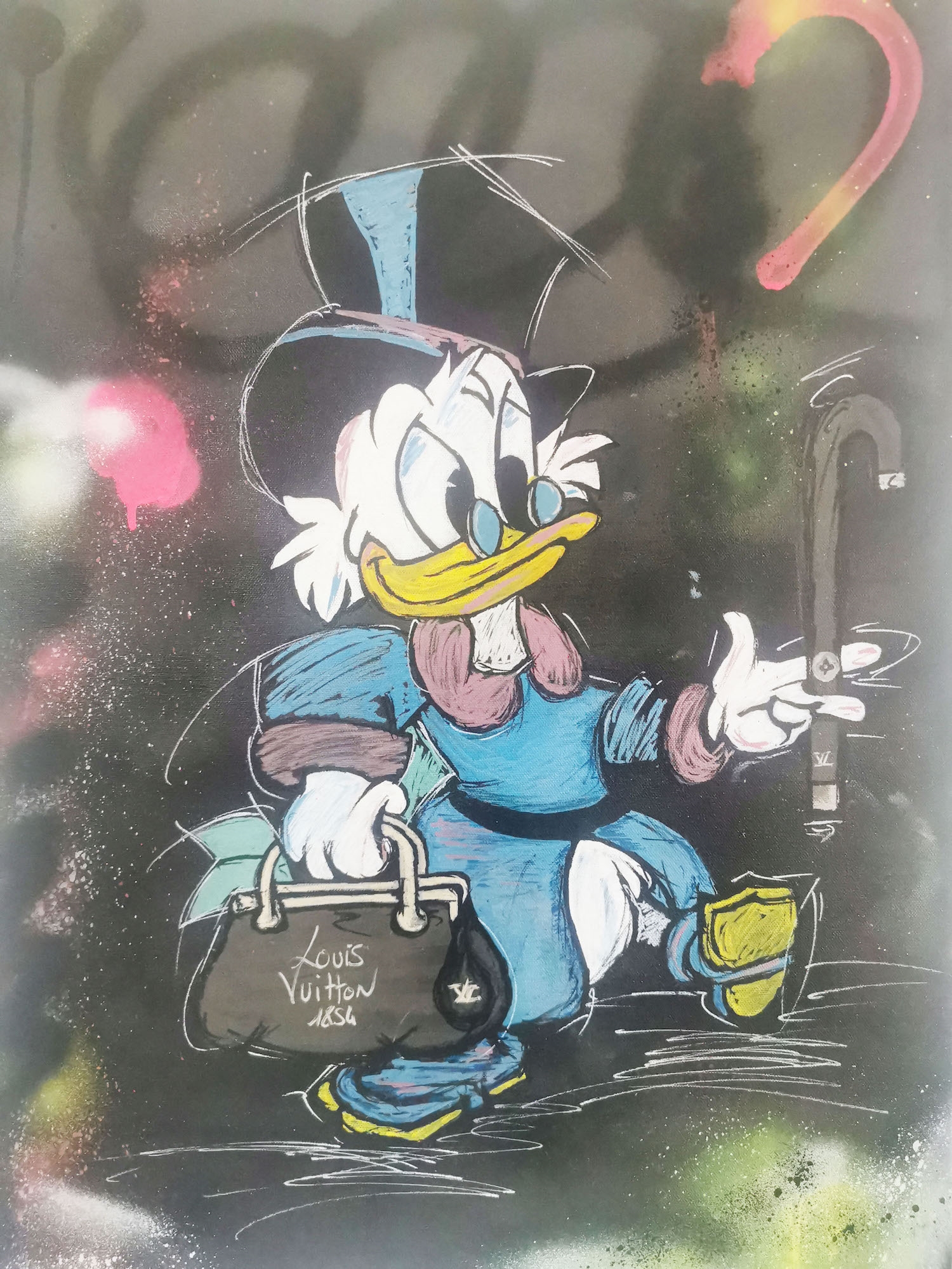 Artwork by Odart, Shopping Day, Made of mixed media on canvas