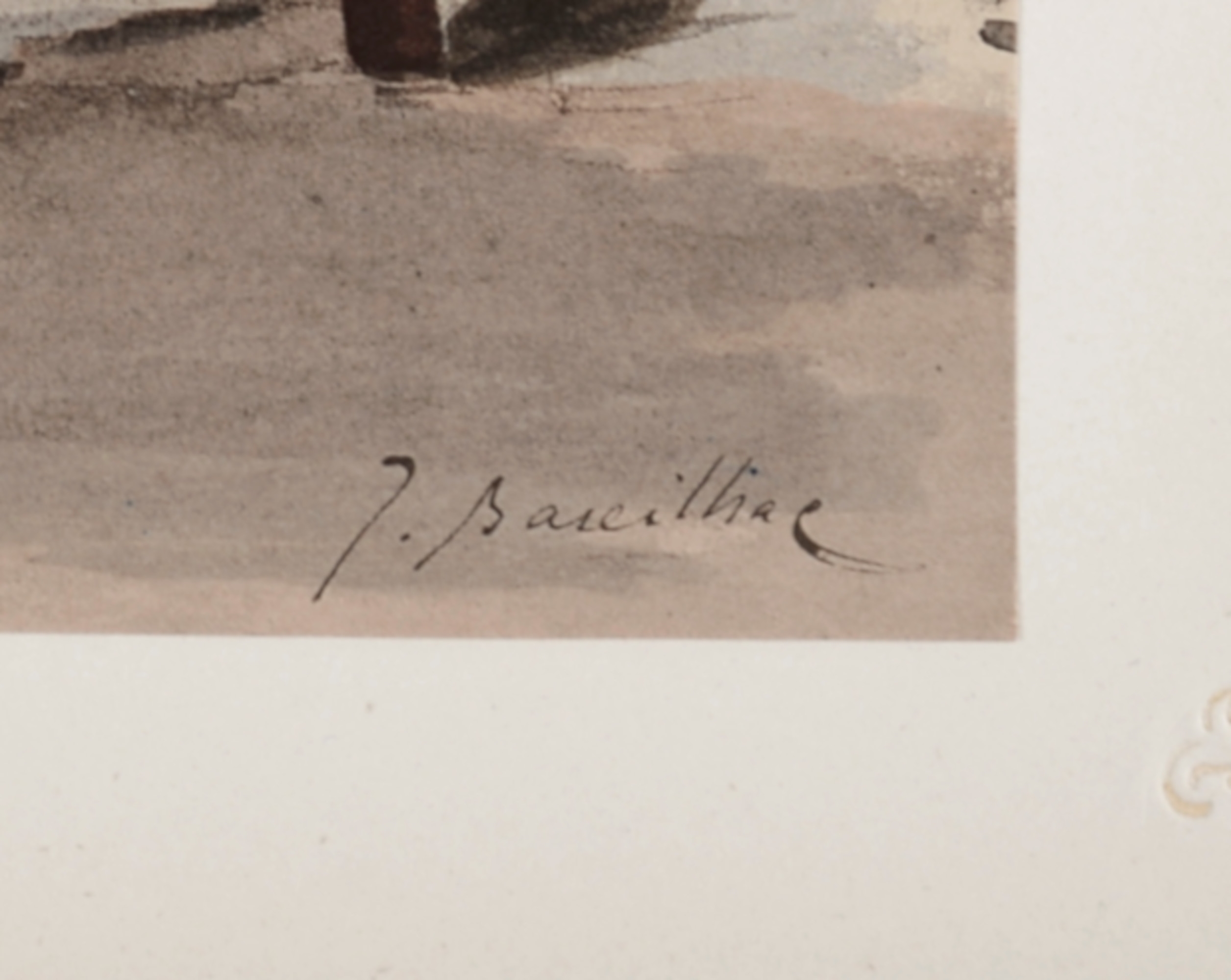 Artwork by Jacques Baseilhac, La Soupe à la Chambrée, Made of lithograph on wove paper