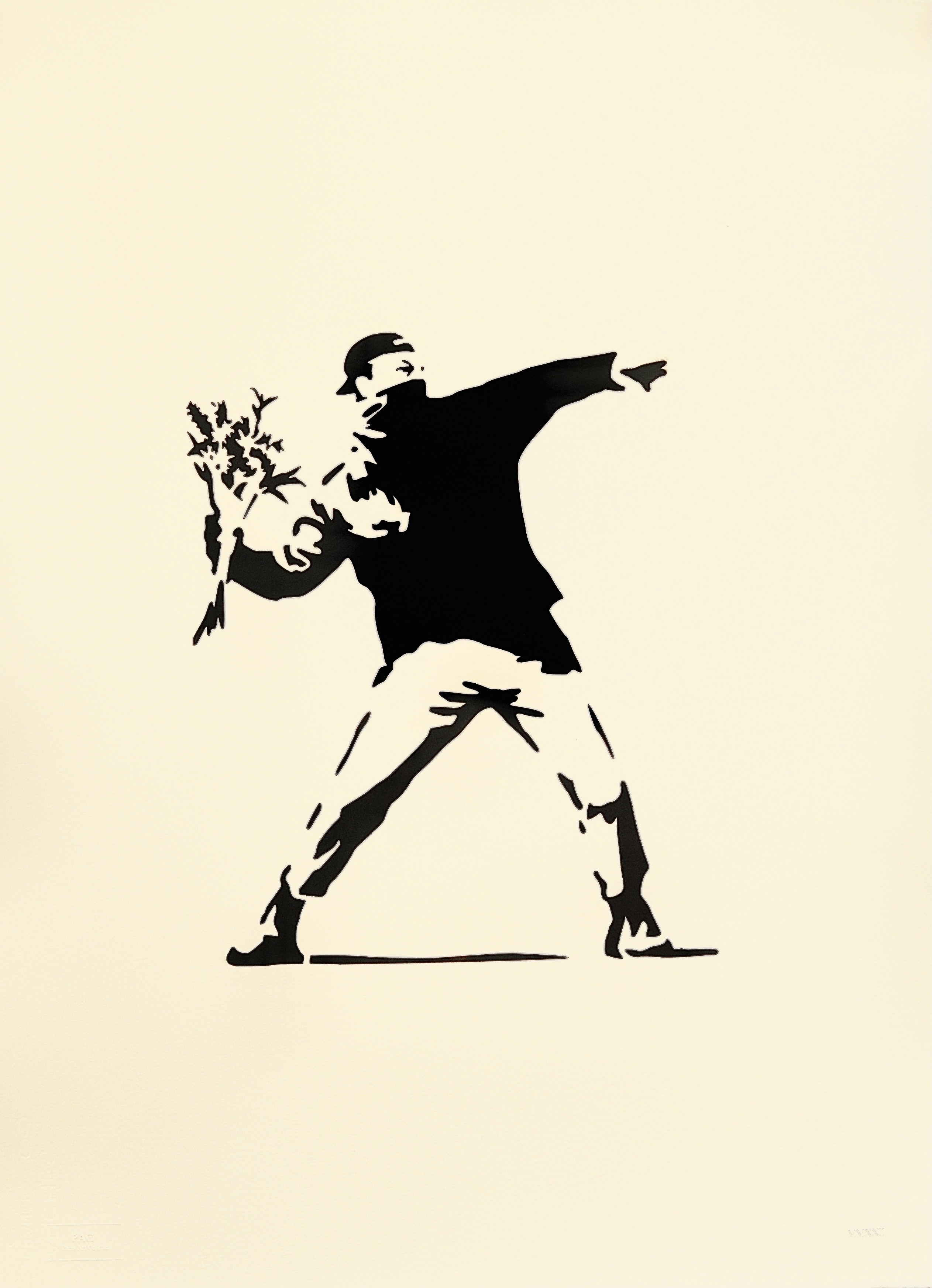 Banksy | Rage, The Flower Thrower | MutualArt