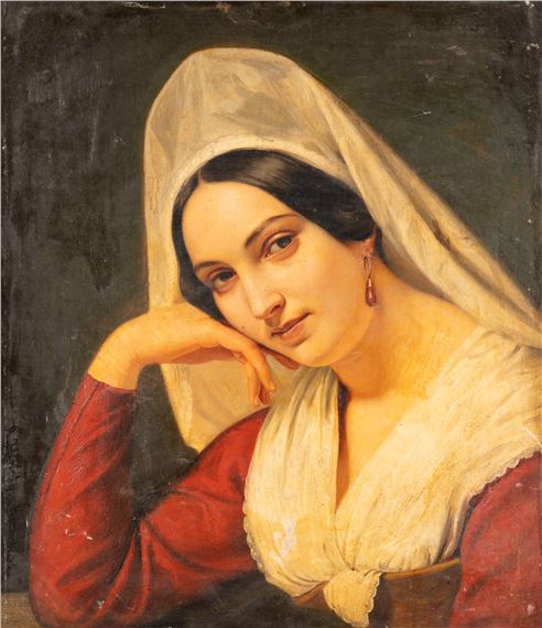Italian woman by Adolf Henning, 1835