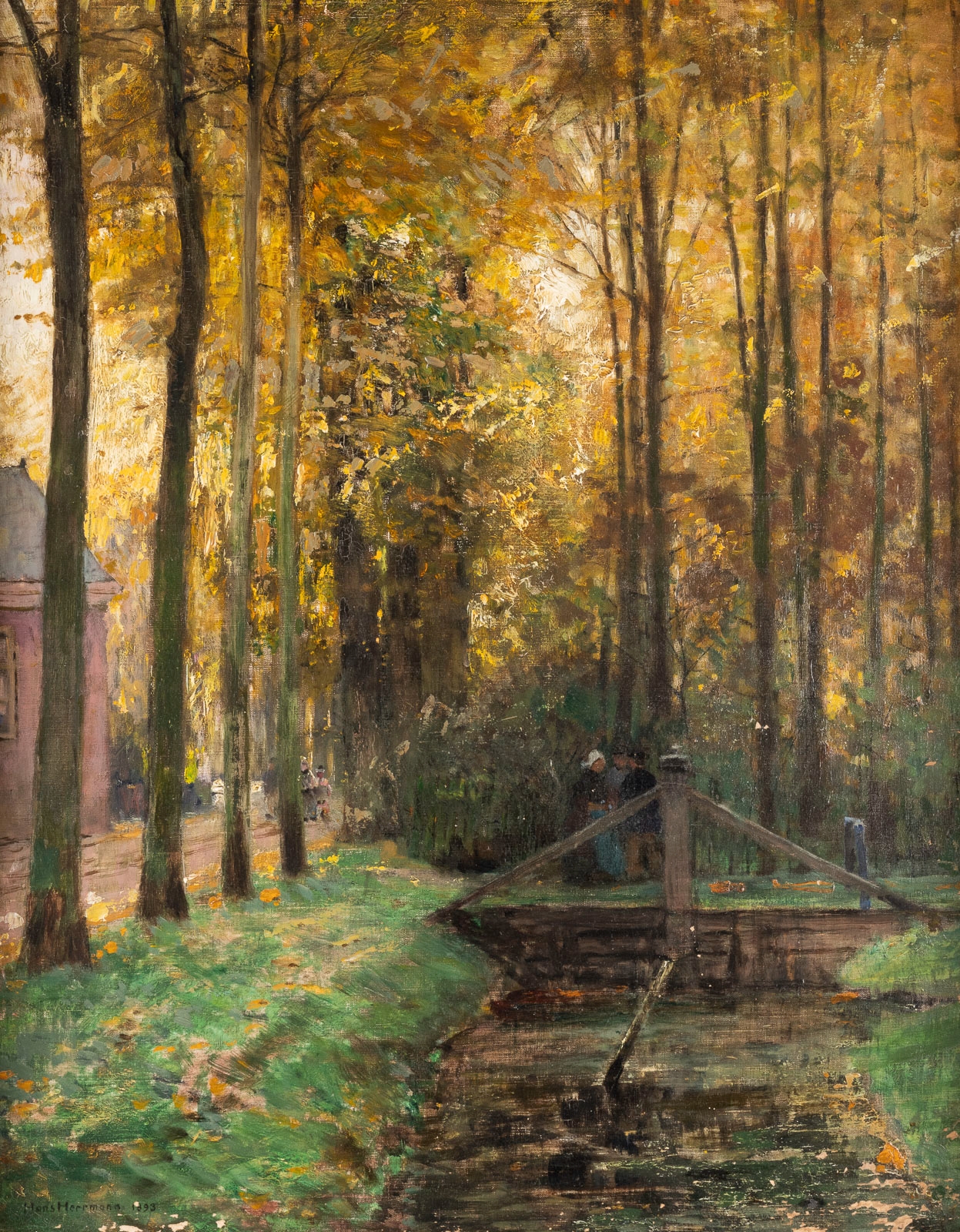 Autumn Landscape (1893) by Hans Hermann, 1893