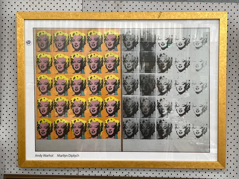 Artwork by Andy Warhol, MARILYN DIPTYCH, Made of print
