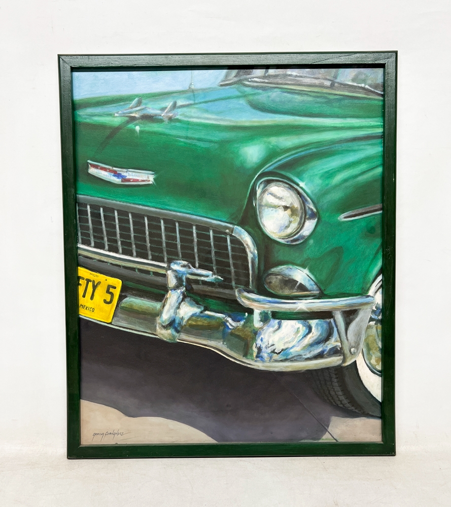 Artwork by Mauro Arbiza, "Cola chata", Made of oil on fiberboard