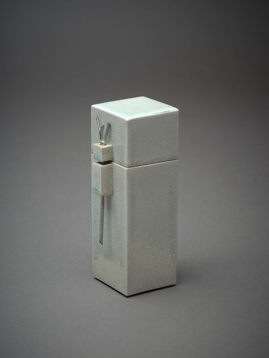 Jean Halstead | Square lidded pot | MutualArt
