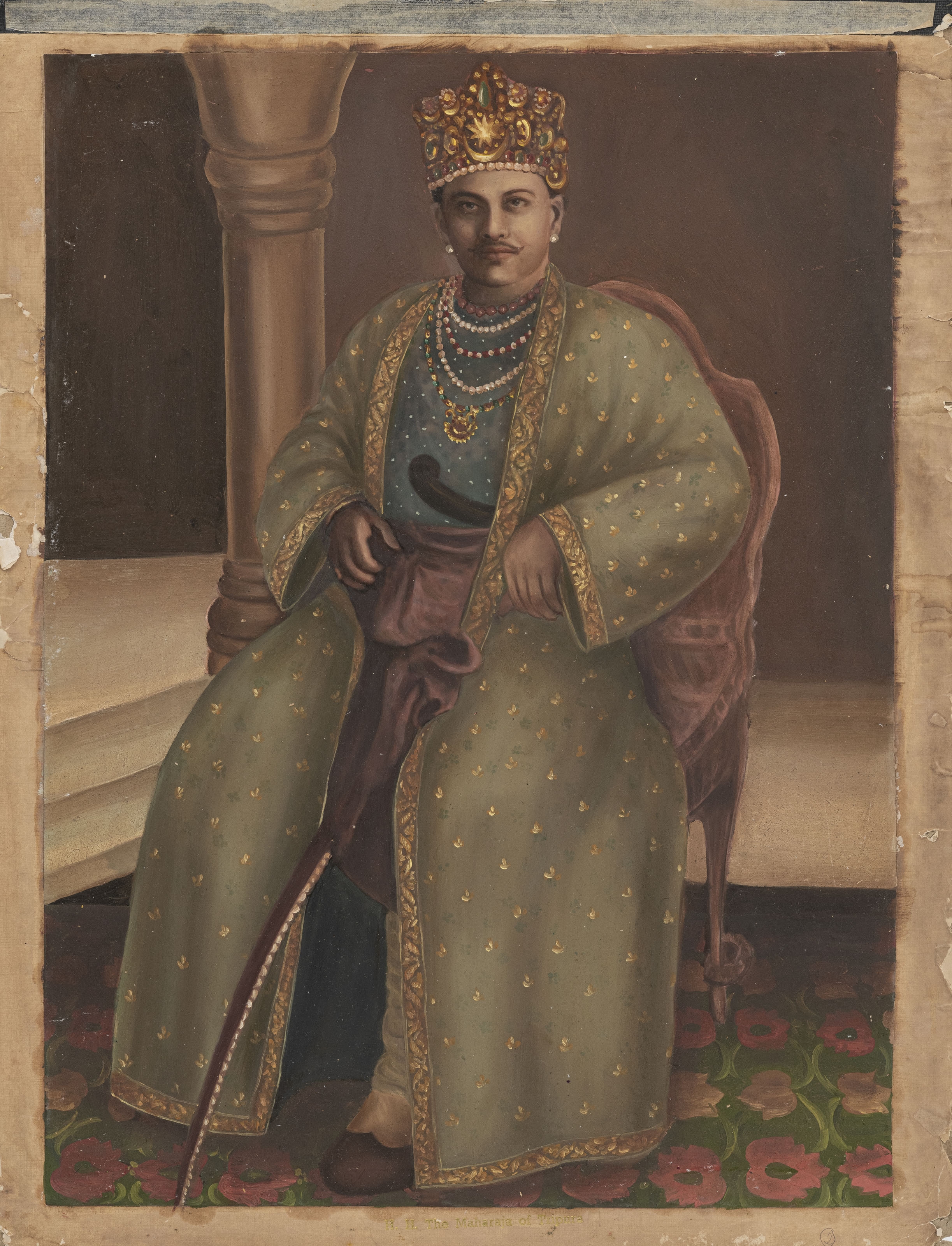 Portrait of the Maharaja of Tripura by Indian School, 20th Century, c.1930