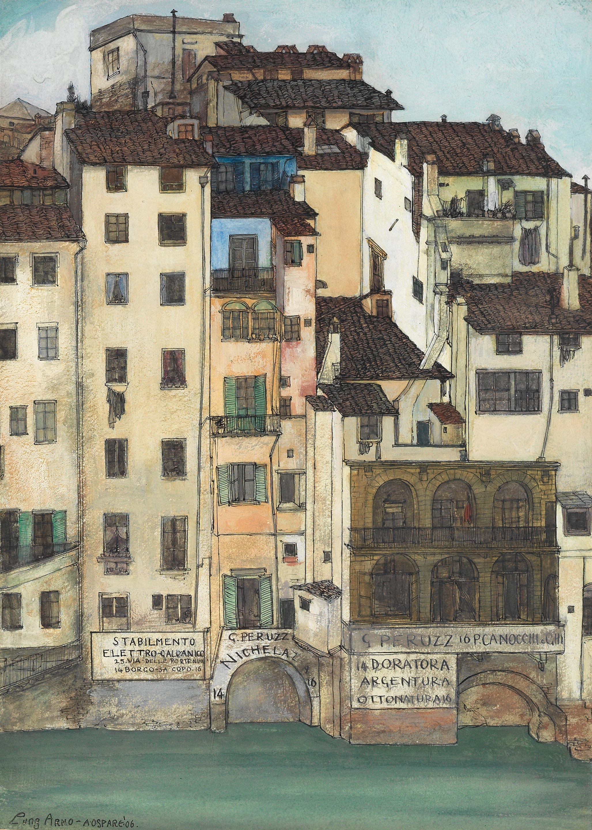 Houses by the Arno