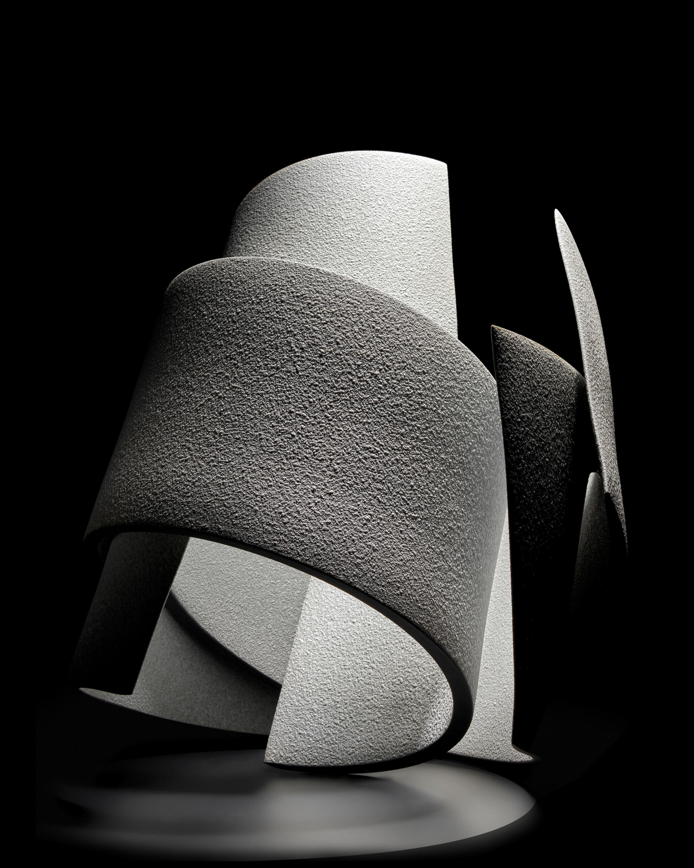 Artwork by Kanjiro Moriyama, Turn, Made of wheel-thrown, cut, glazed, assembled, and gas-fired stoneware components