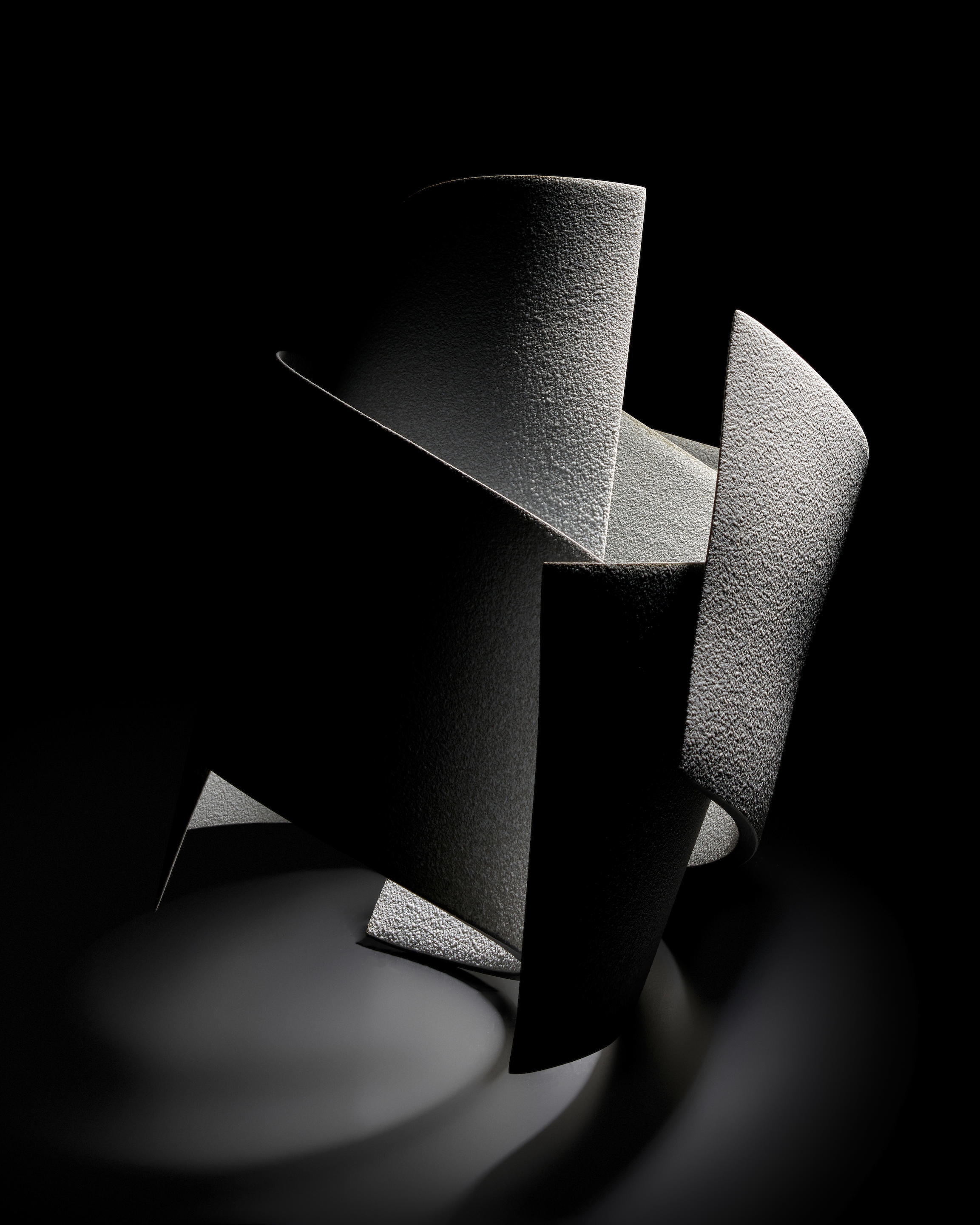 Artwork by Kanjiro Moriyama, Turn, Made of wheel-thrown, cut, glazed, assembled, and gas-fired stoneware components