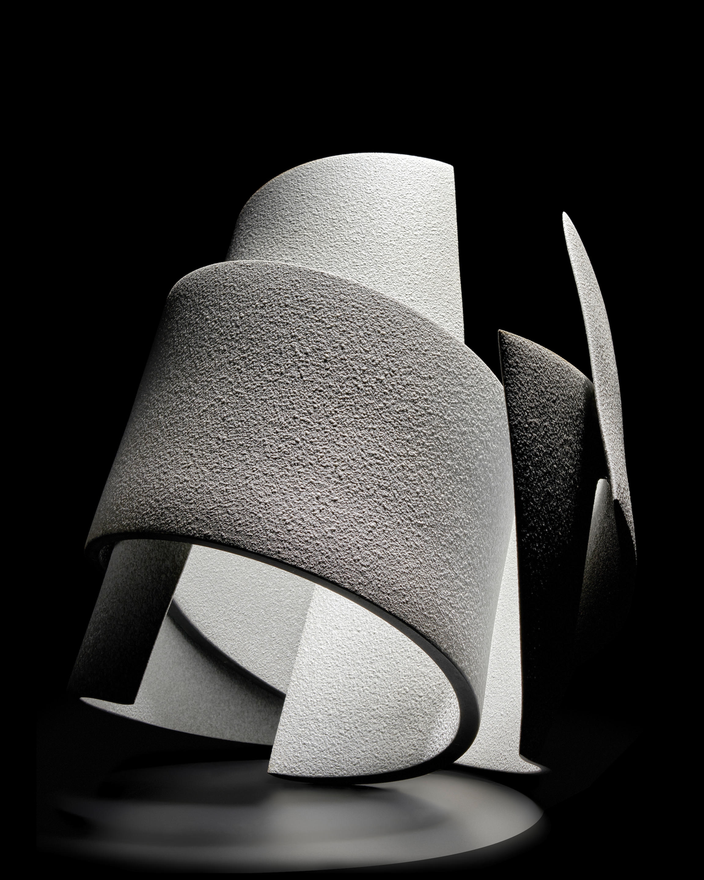 Artwork by Kanjiro Moriyama, Turn, Made of wheel-thrown, cut, glazed, assembled, and gas-fired stoneware components