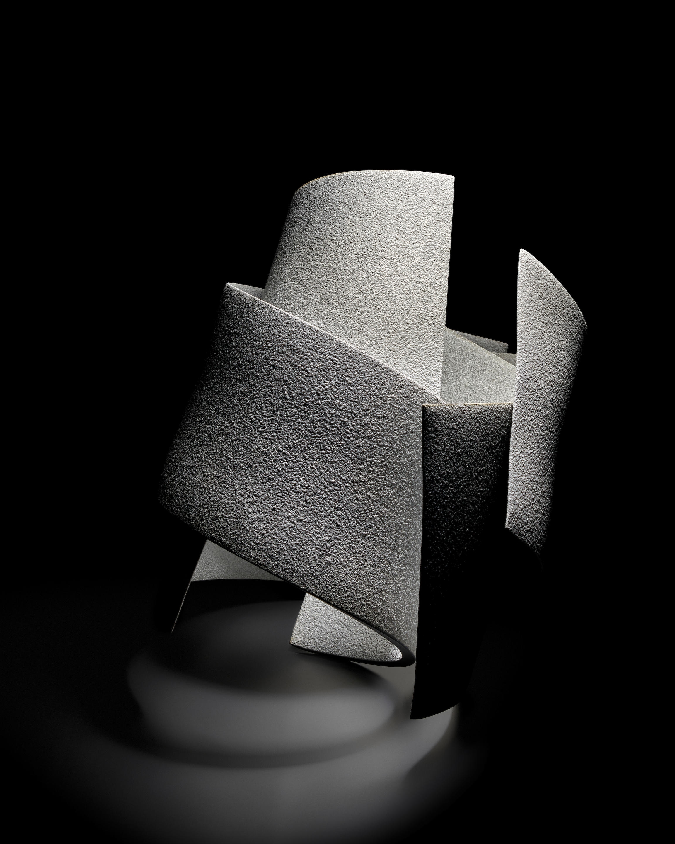 Artwork by Kanjiro Moriyama, Turn, Made of wheel-thrown, cut, glazed, assembled, and gas-fired stoneware components