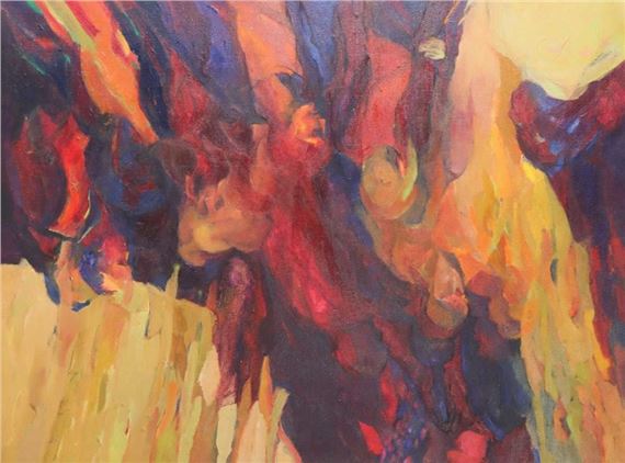 Jessica Rice | Modernist Figural oil on canvas. | MutualArt