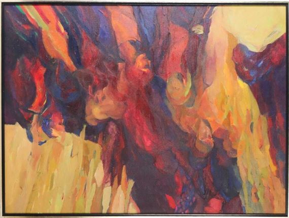 Jessica Rice | Modernist Figural oil on canvas. | MutualArt