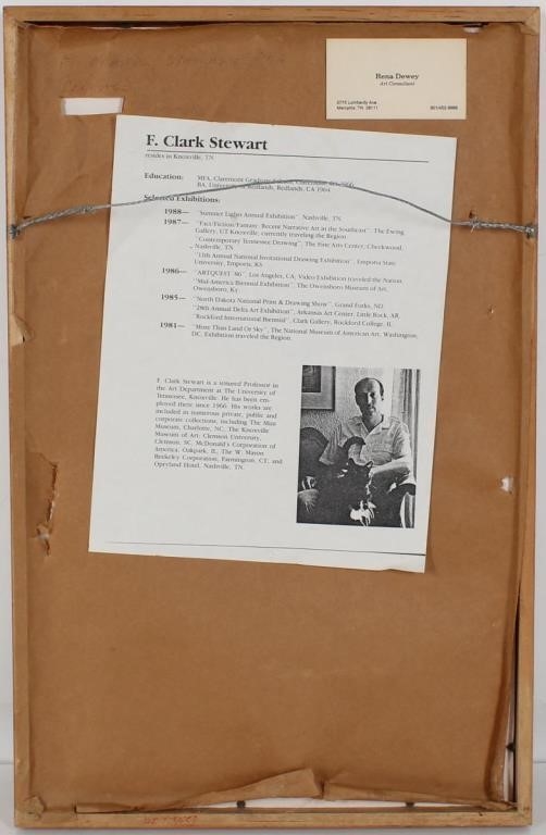 Artwork by F. Clark Stewart (b.1942), Untitled, Made of Mixed Media