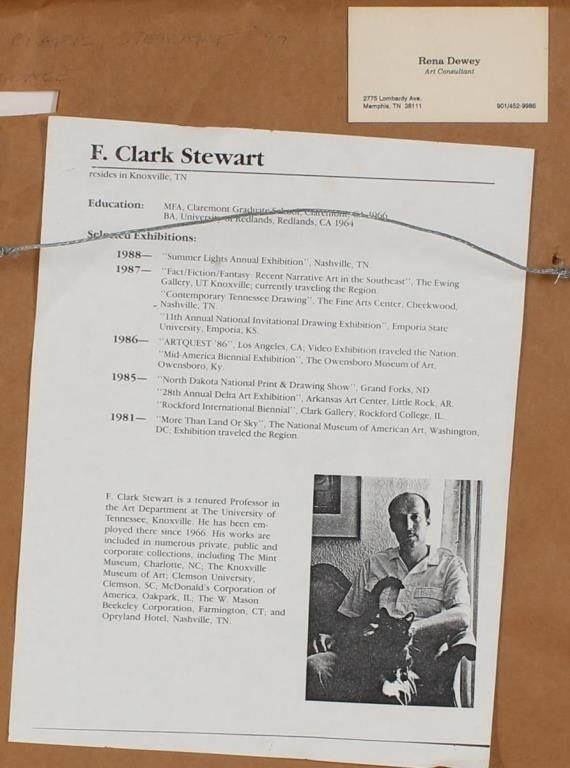 Artwork by F. Clark Stewart (b.1942), Untitled, Made of Mixed Media