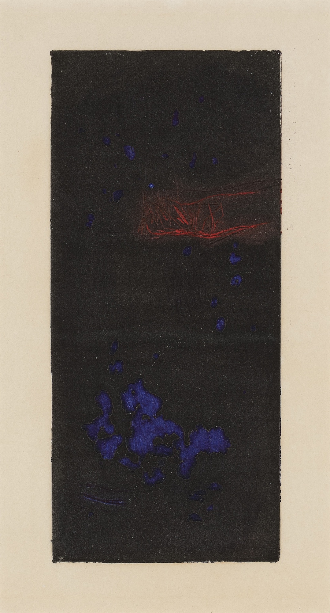 Artwork by Zahoor ul Akhlaq, Untitled, Made of A set of three intaglios printed in colors on paper