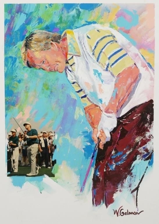 Winford Galmon Painting of Jack Nicklaus MutualArt