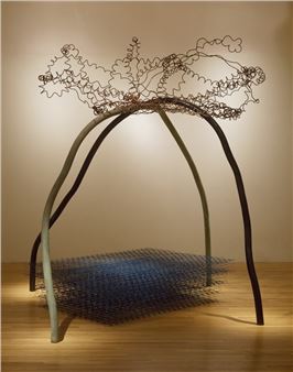 Installation view of Forrest Myers exhibition at Catskill Art Space.