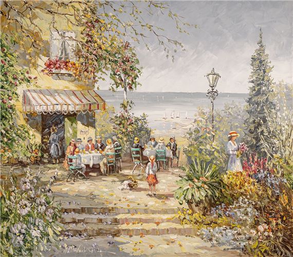 here: Gartencafé by August Alexander Wendehals