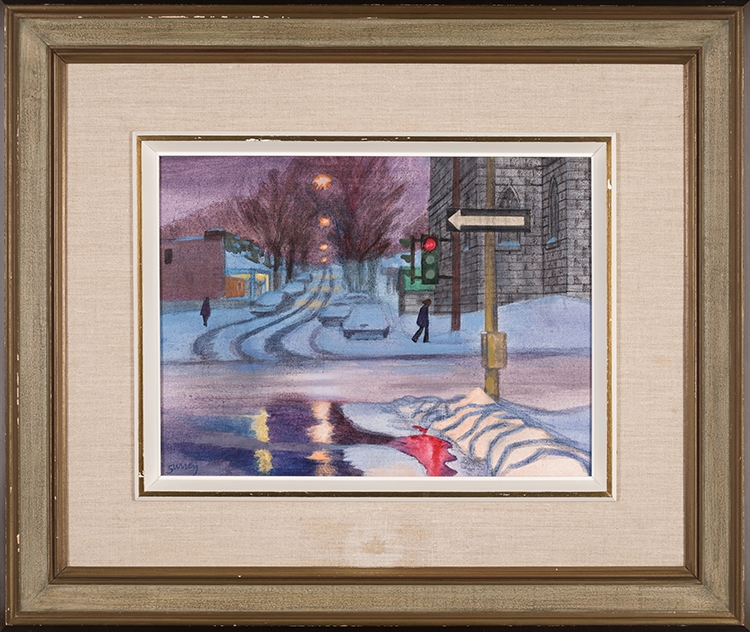 Artwork by Philip Henry Surrey, Côte St. Antoine Rd., Made of acrylic on canvas