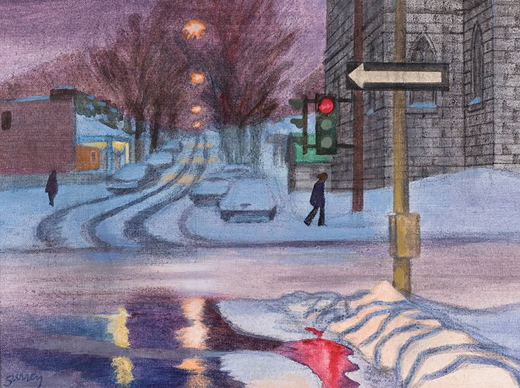 Artwork by Philip Henry Surrey, Côte St. Antoine Rd., Made of acrylic on canvas