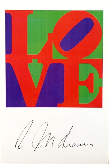 Robert Indiana | Love Postcard | MutualArt
