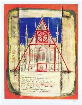 Design for the installation in memory of the blown up Paulinerkirche in Leipzig - Axel Guhlmann