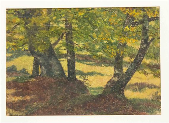 Autumnal woodland by Max Moser