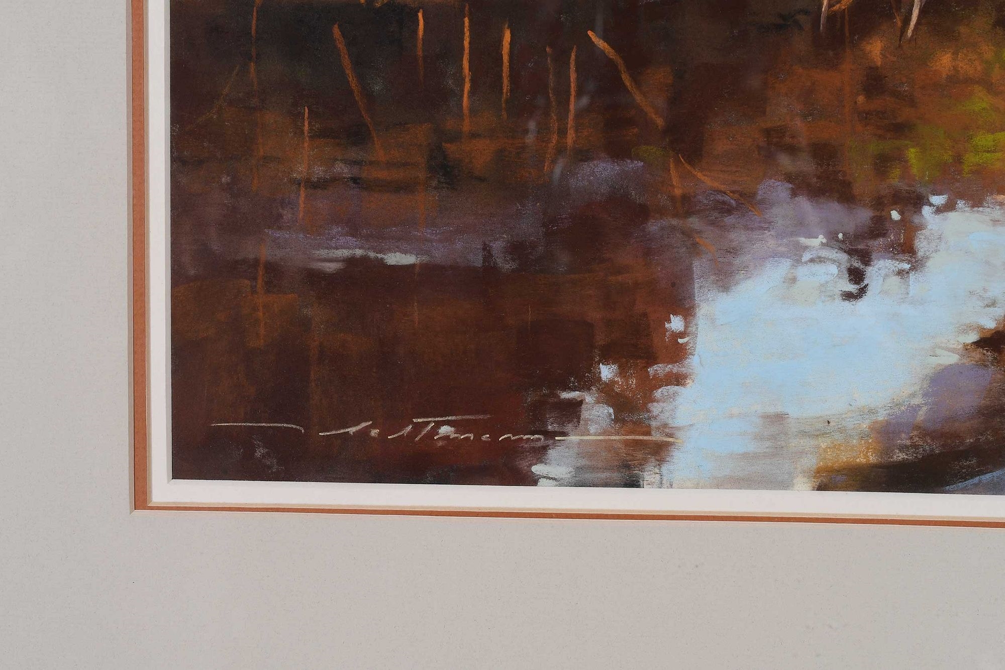 Artwork by Alan Flattmann, Bogue Falaya, Made of pastel on paper